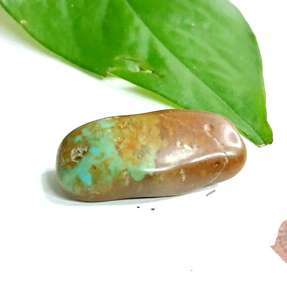 Polished Genuine Turquoise Crystal 1.25" Jewelry Making - Picture 1 of 3